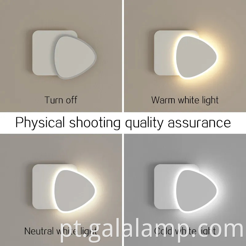 Iluminação de parede minimalista moderna para decoração de casa chique